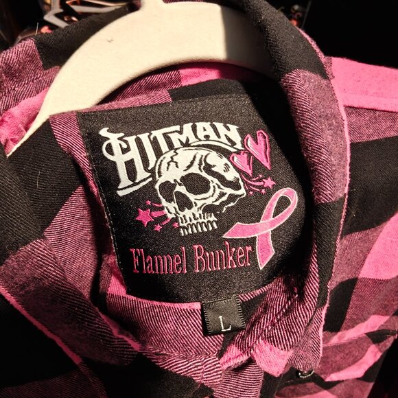 Flannel Bunker - Hitman Large - Breast Cancer Awareness - Picture 4 of 4